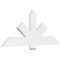 Ekena Millwork Kennewick Architectural Grade PVC Gable Bracket, 60"W x 25"H x 2"D x 6"F, 10/12 Pitch GBP060X25X0206KEN00 - alternate 1